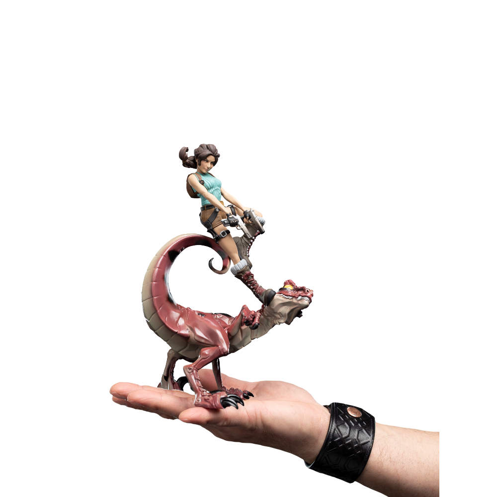 Weta Workshop Tomb Raider - Lara Croft & Raptor Figure Mini Epics