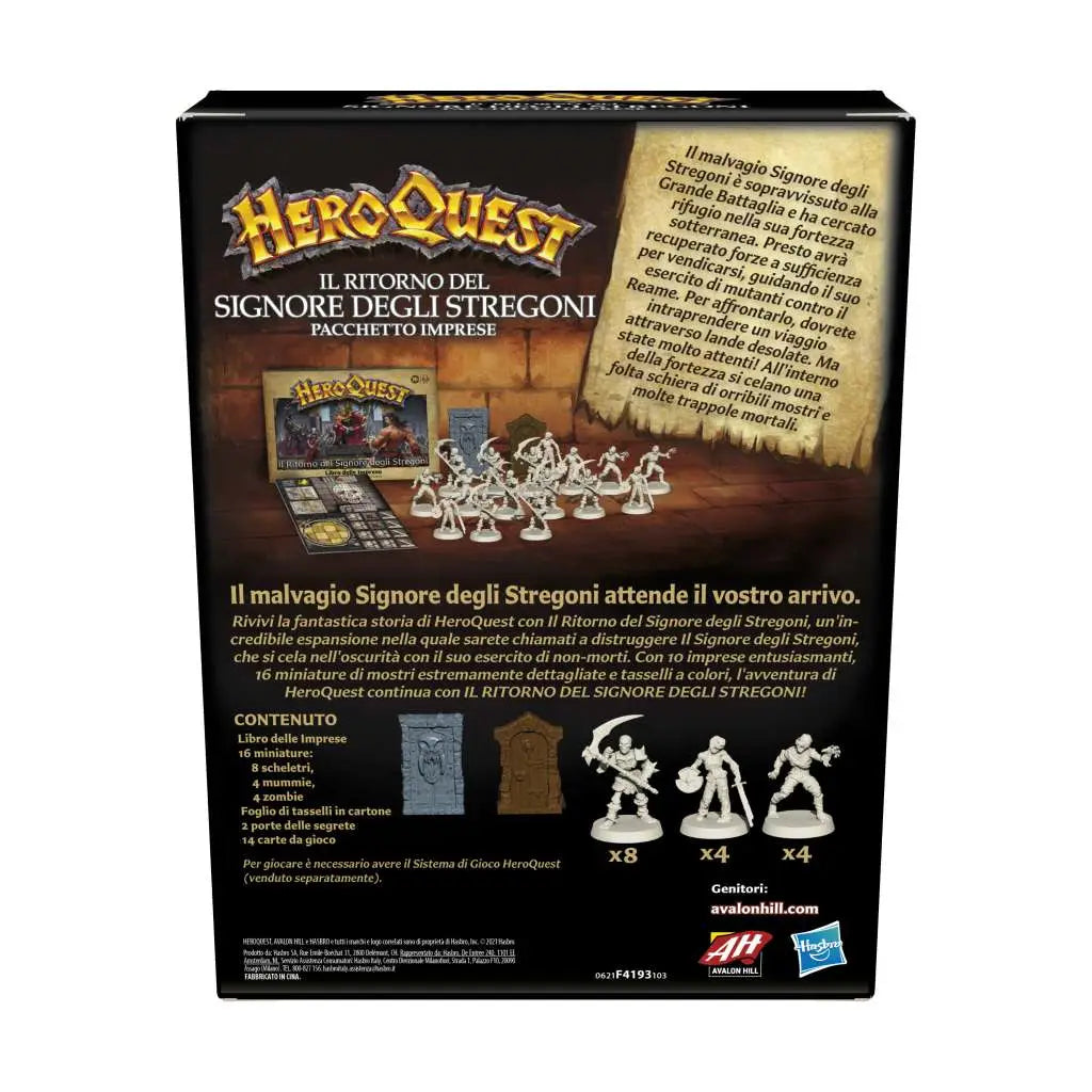 HEROQUEST IL RITORNO DEL SIGNORE DEGLI STREGONI