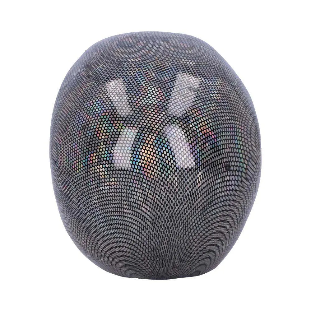SKULL ORNAMENT HOLOGRAPHIC SILVER