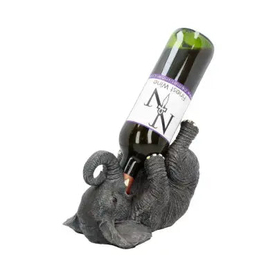 GUZZLERS GREY ELEPHANT WINE BOTTLE HOLDER