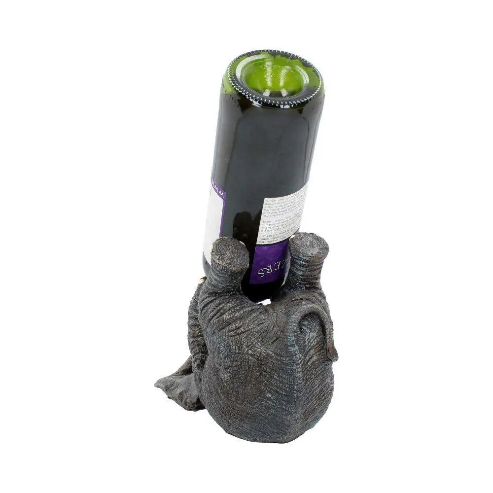 GUZZLERS GREY ELEPHANT WINE BOTTLE HOLDER