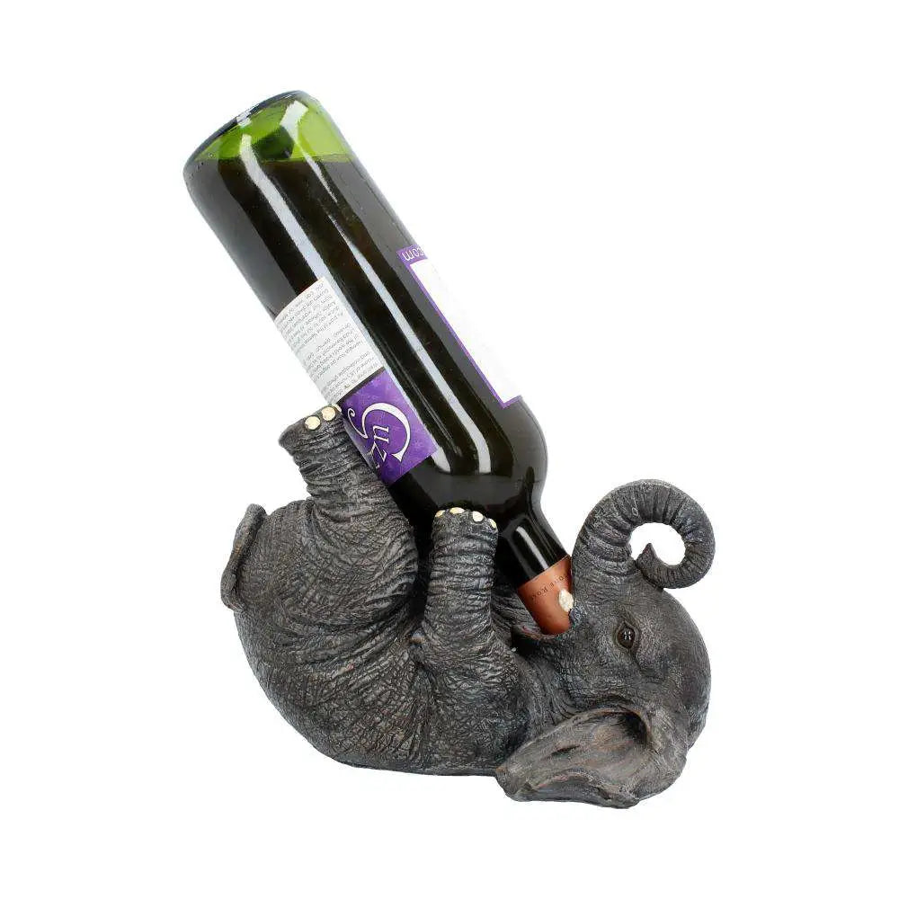 GUZZLERS GREY ELEPHANT WINE BOTTLE HOLDER