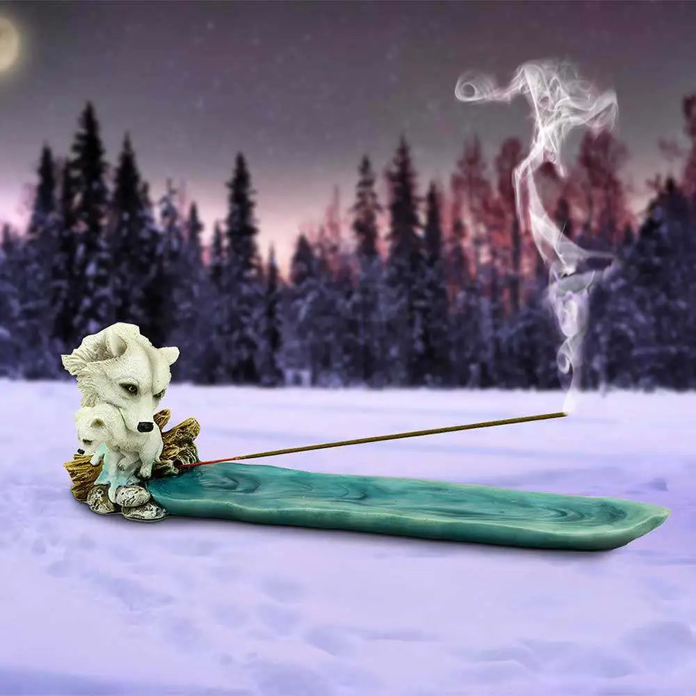 MOTHER'S WATCH WOLF INCENSE BURNER