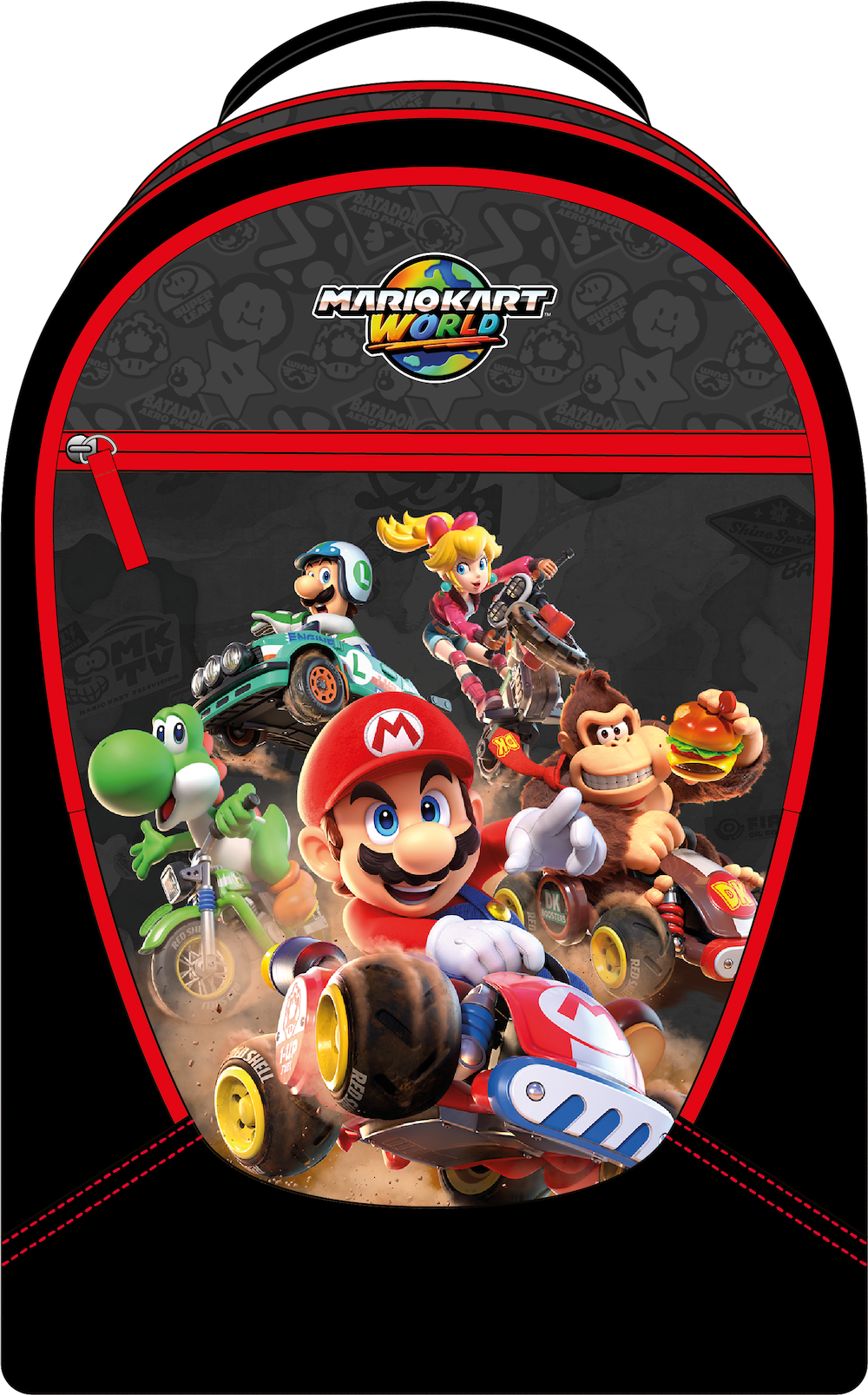 MARIO KART WORLD - 3 Compartiments BackPack '32x45x18cm'
