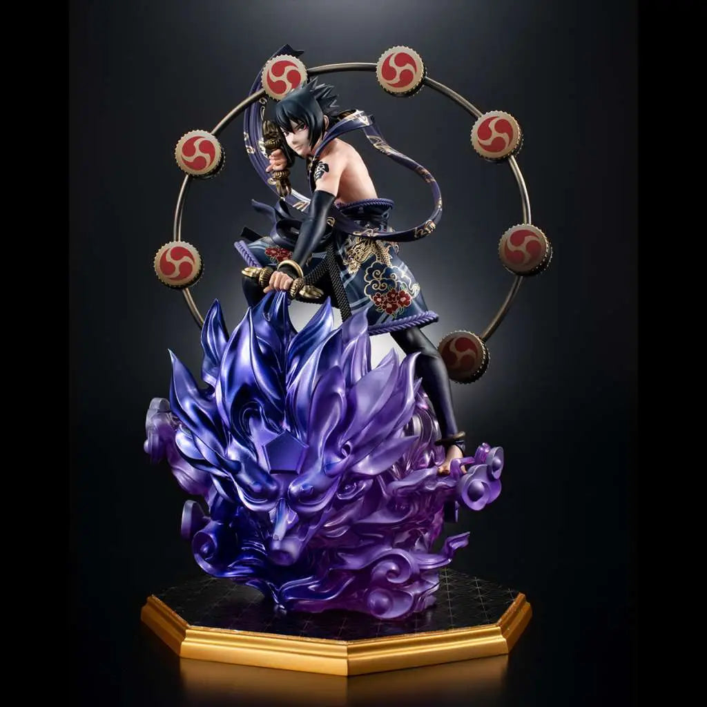 NARUTO SHIPP SASUKE THUNDER GOD GEM STATUE