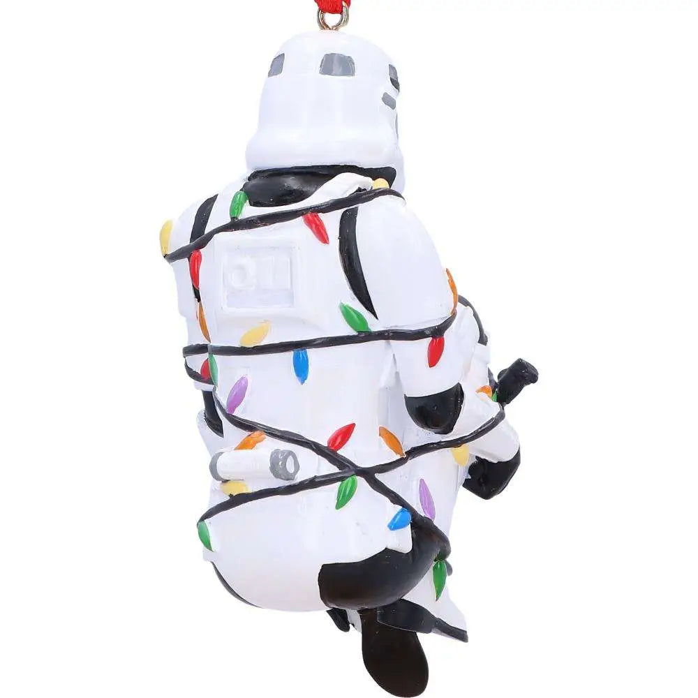 STORMTROOPER IN FAIRY LIGHTS DECORATIVE HANGING ORNAMENT