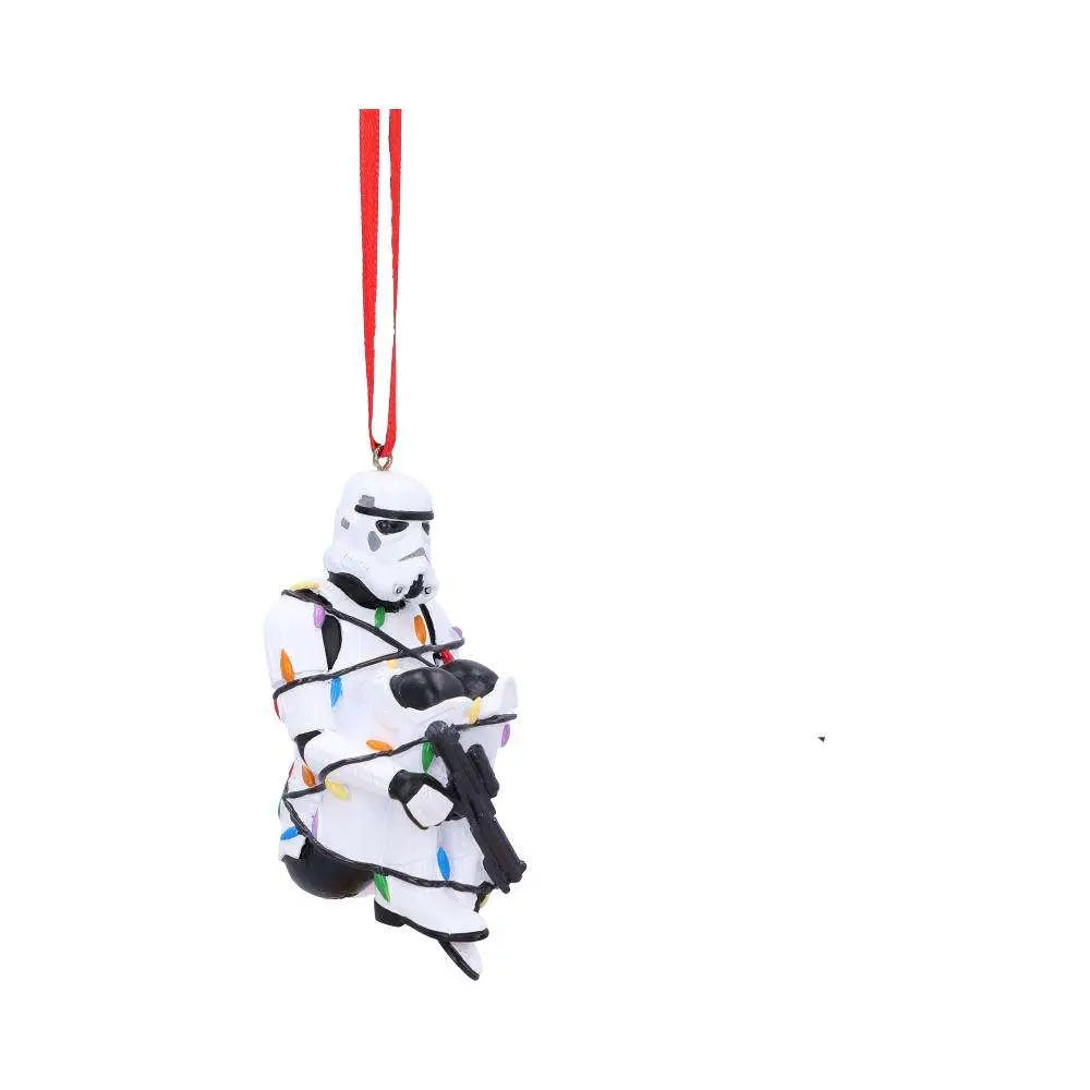 STORMTROOPER IN FAIRY LIGHTS DECORATIVE HANGING ORNAMENT