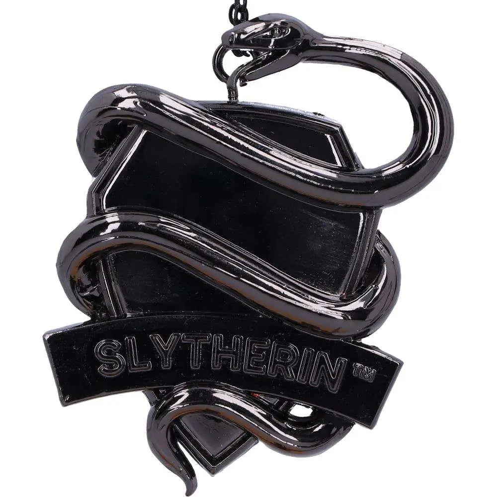HARRY POTTER SLYTHERIN CREST SILVER HANGING ORNAMENT