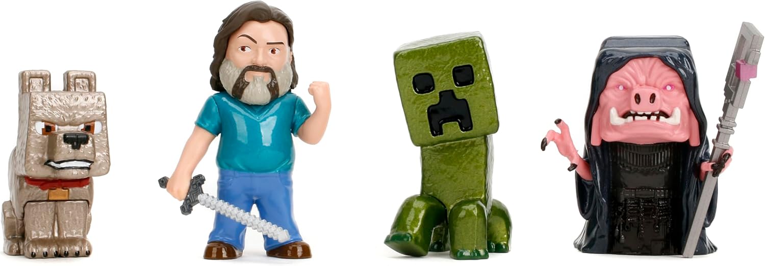 MINECRAFT MOVIE - Display of 2,5" Figures - 4 Modèles - 12pc - Wave 5