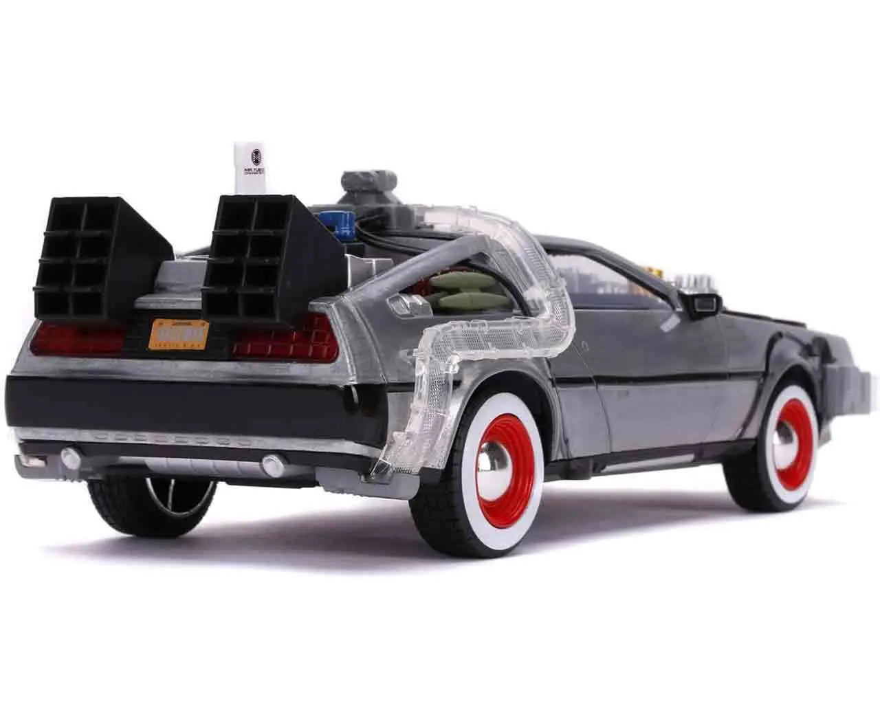 BACK TO THE FUTURE 3 1982 DELOREAN LIGHTS 1/24 DIE-CAST MODEL