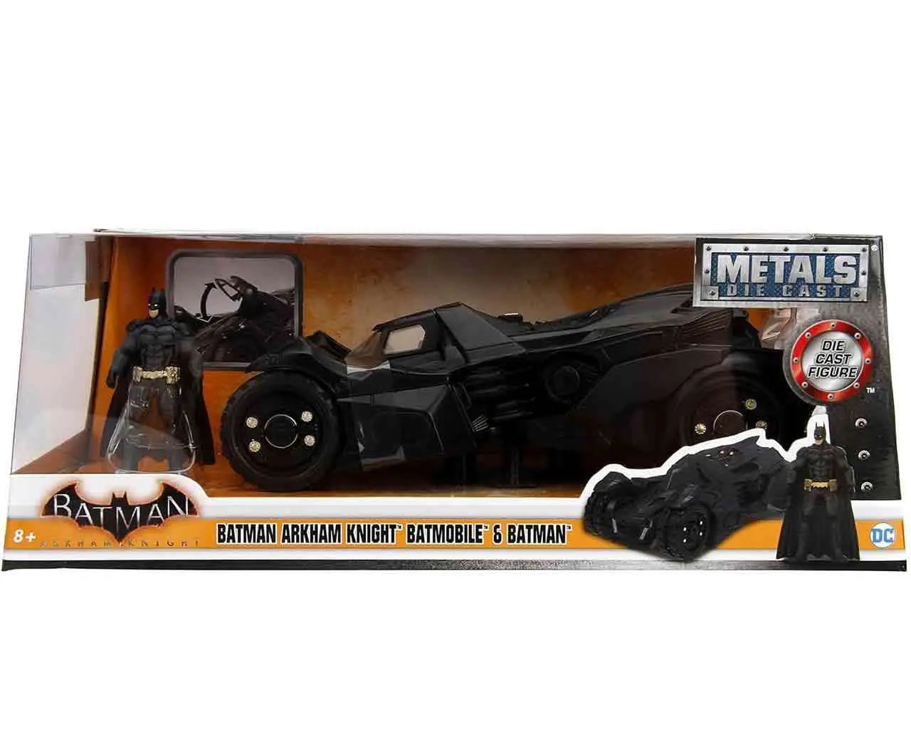Batman Arkham Knight - Batmobile With Batman - 1:24 Die-Cast Model