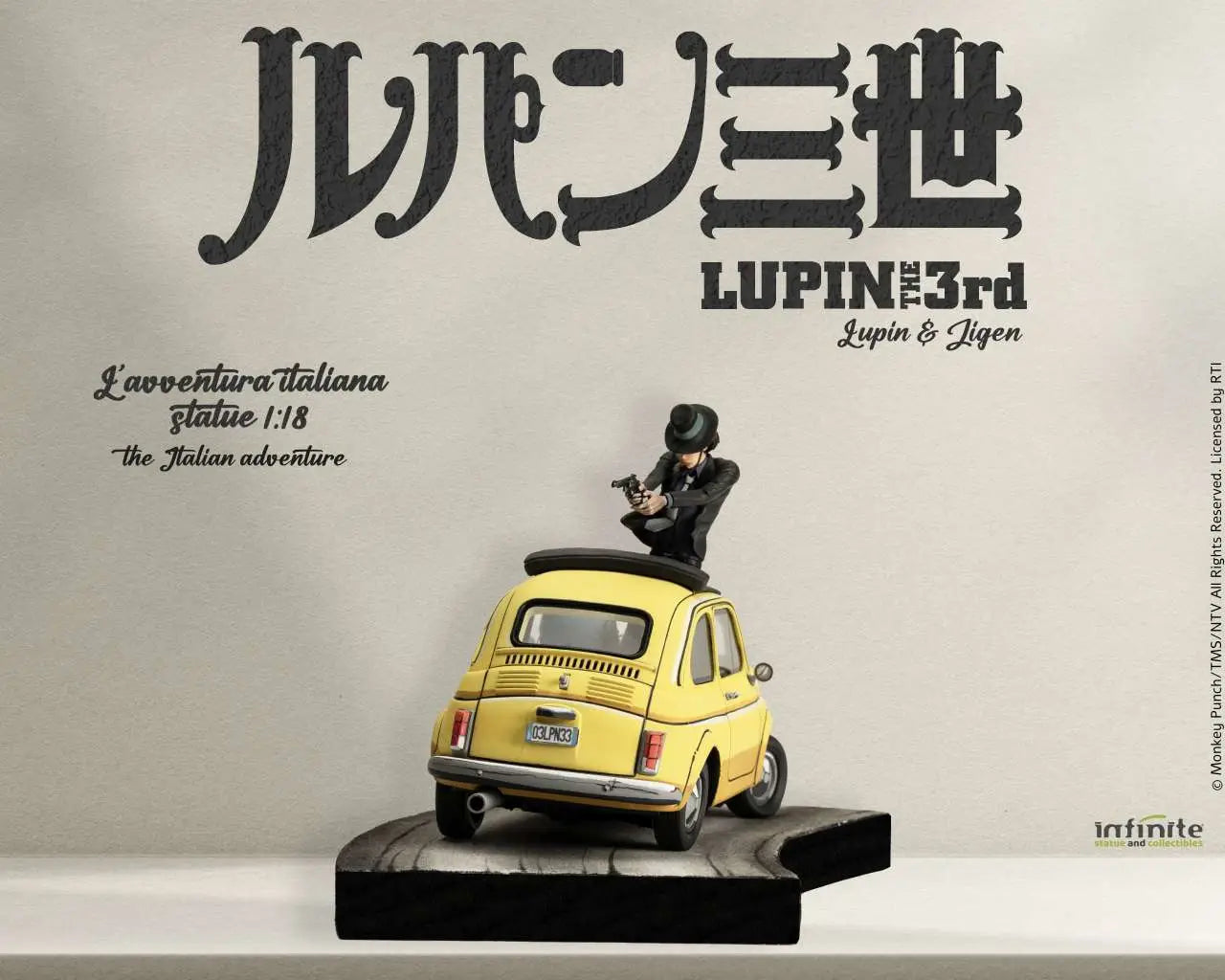 LUPIN 3RD THE ITALIAN ADVENTURE LUPIN JIGEN 1/18 STATUE
