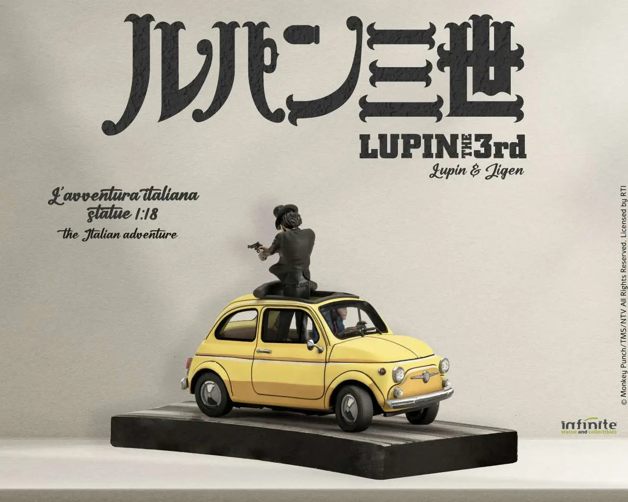 LUPIN 3RD THE ITALIAN ADVENTURE LUPIN JIGEN 1/18 STATUE