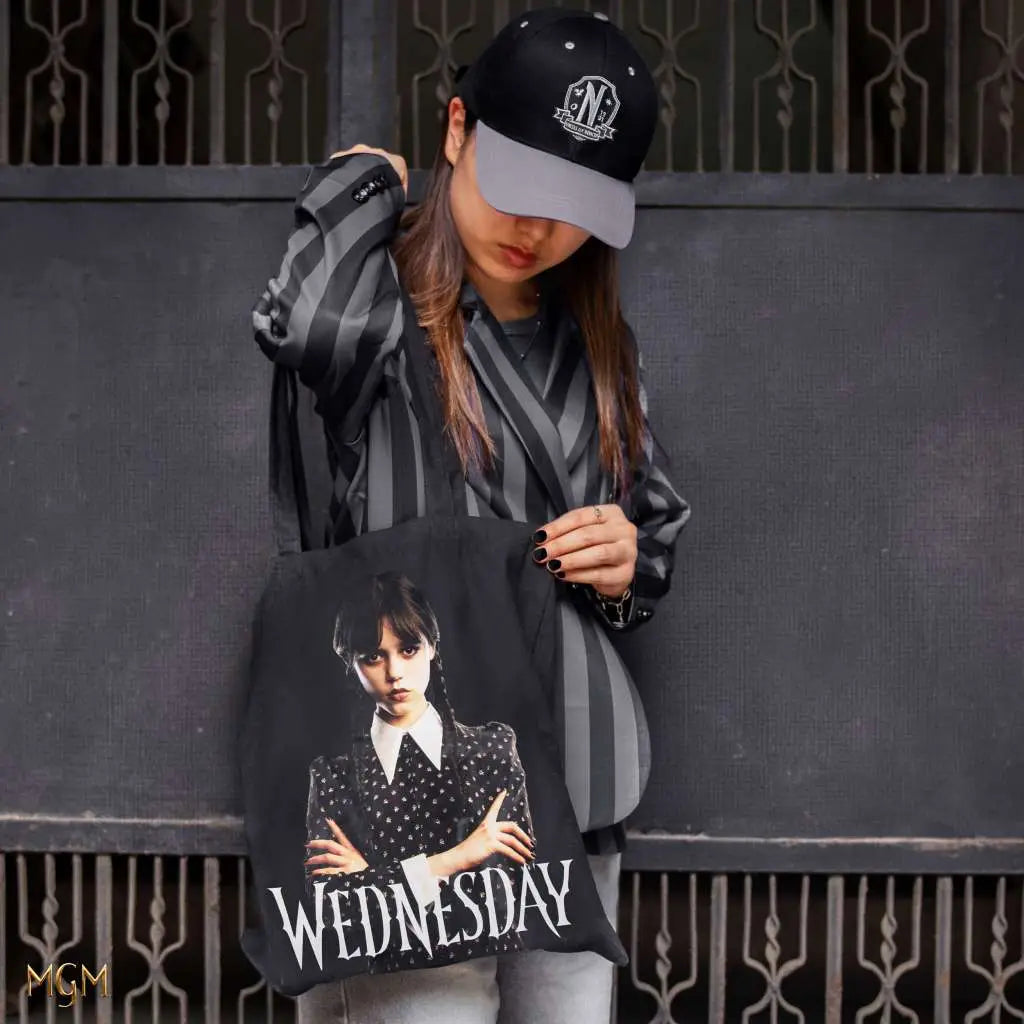 WEDNESDAY BLACK TOTE BAG