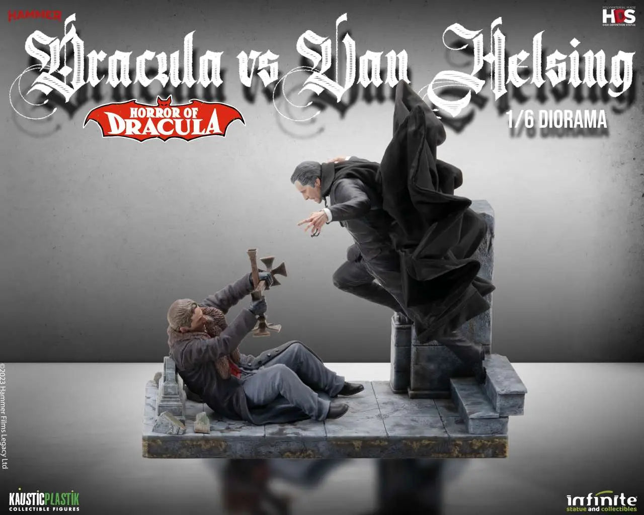 HORROR OF DRACULA - DRACULA VS VAN HELSING 1/6 DIORAMA