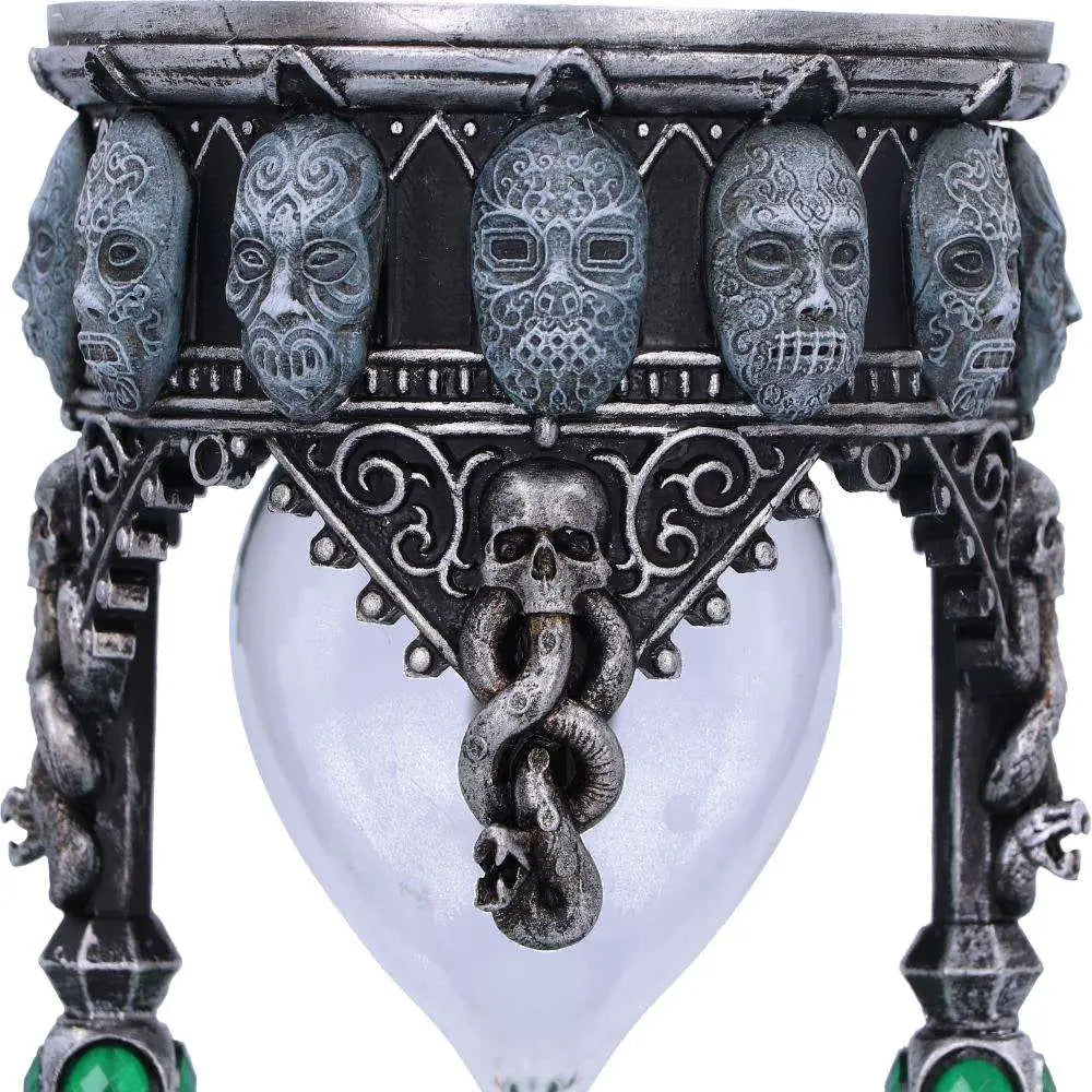 HARRY POTTER DEATH EATER SAND TIMER IN METALLIC SILVER