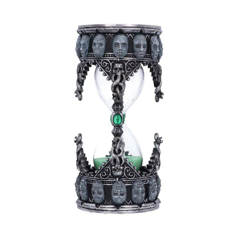 HARRY POTTER DEATH EATER SAND TIMER IN METALLIC SILVER