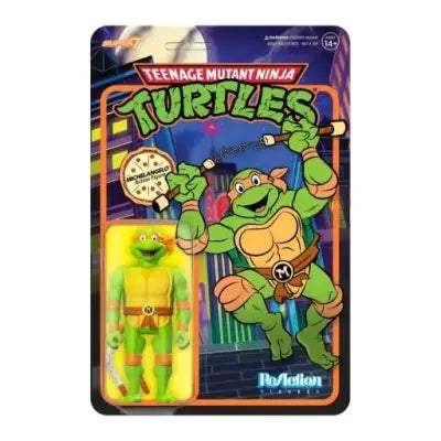 TEENAGE MUTANT NINJA TURTLES REACTION FIGURE W7 MICHELANGELO TOON