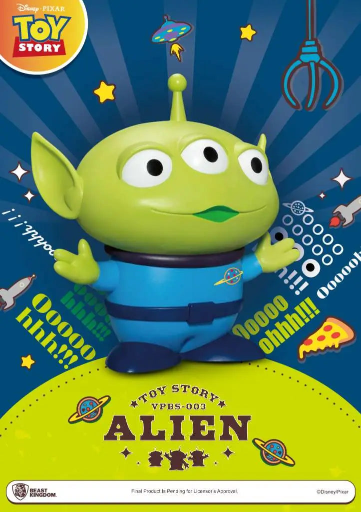 TOY STORY SMALL VINYL PIGGY BANK ALIEN