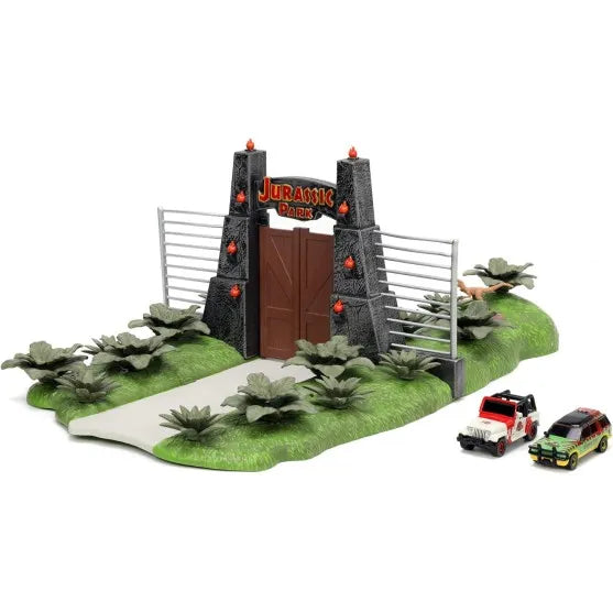 JURASSIC PARK PARK FRONT GATE NANO SCENE DIORAMA