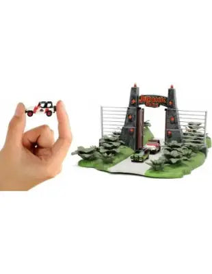 JURASSIC PARK PARK FRONT GATE NANO SCENE DIORAMA