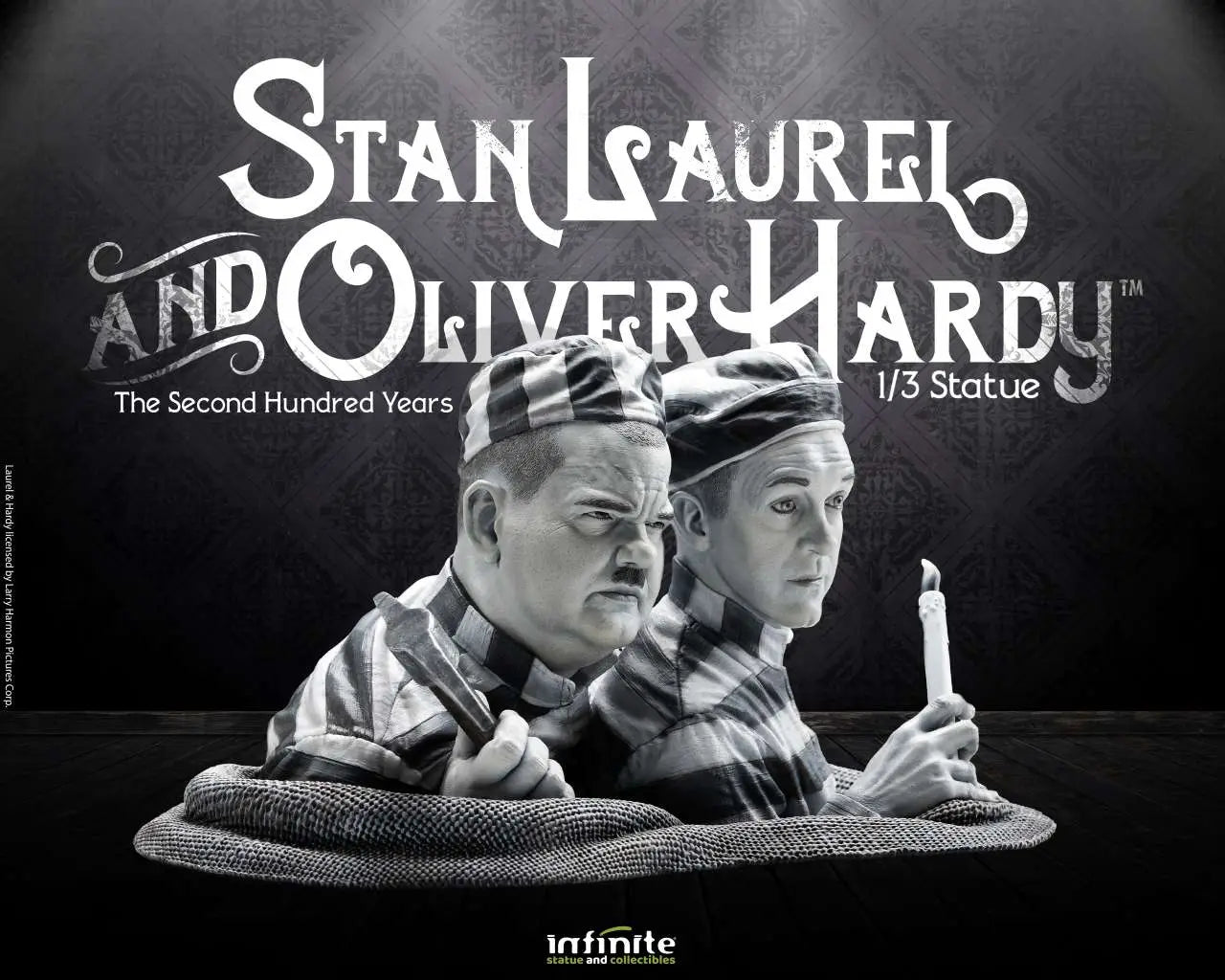 STAN LAUREL & OLIVER HARDY 1/3 STATUE