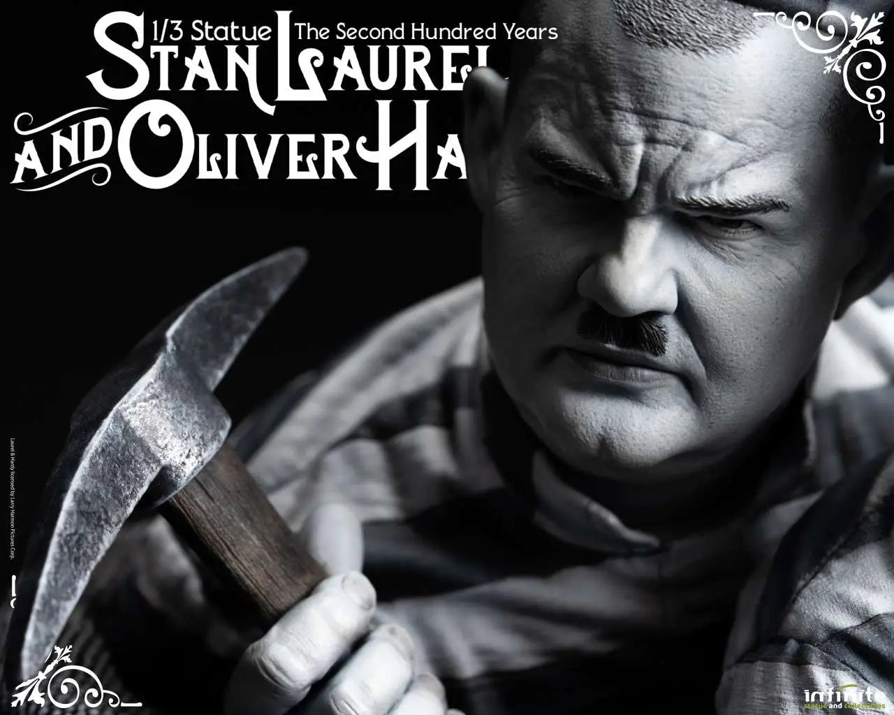 STAN LAUREL & OLIVER HARDY 1/3 STATUE