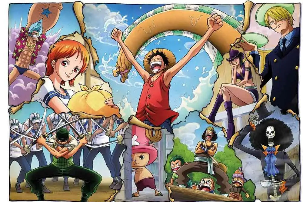 ONE PIECE THE CREW ANIME COLLECTION CUBE BOX PUZZLE 500 PCS