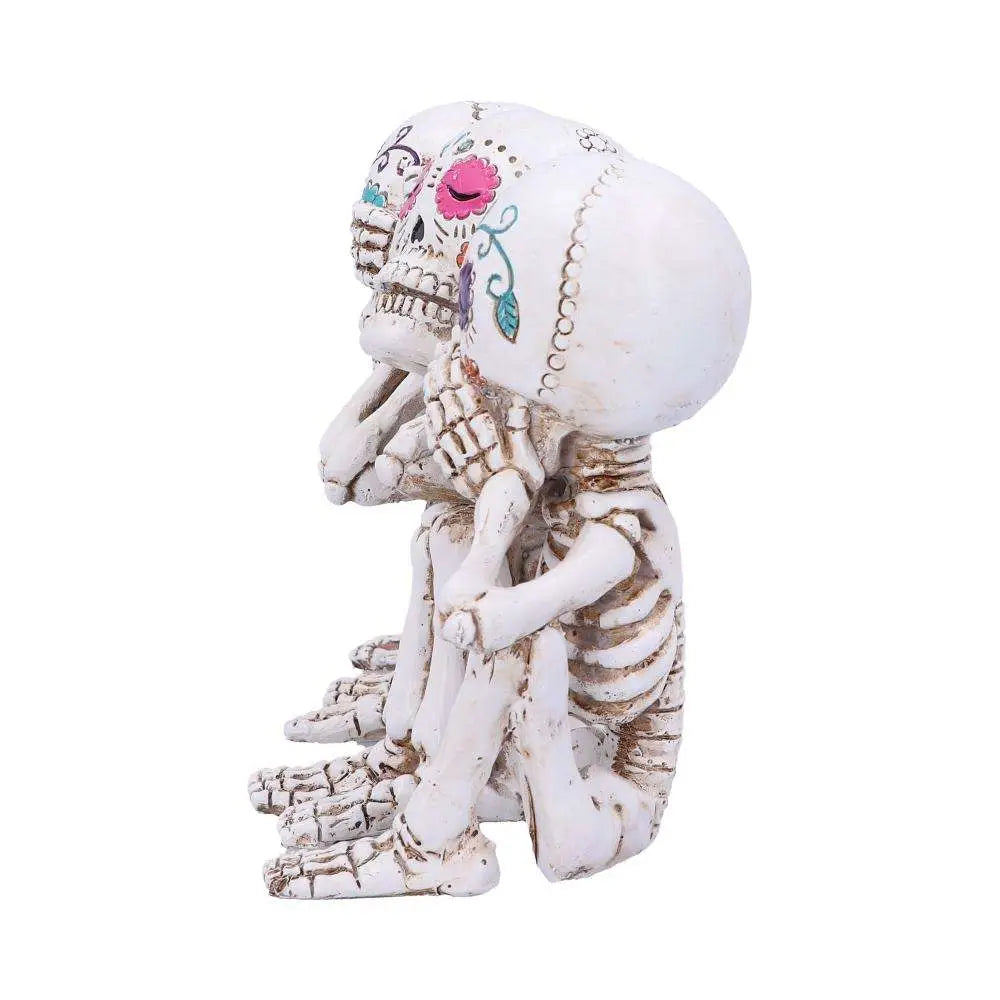 CALAVERAS SKELETON THREE WISE FIGURINE