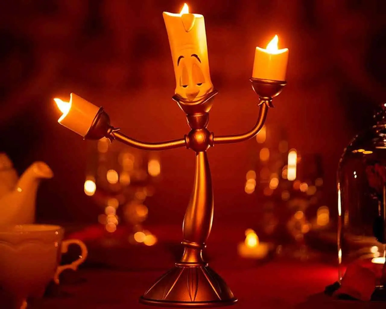 DISNEY BEAUTY & THE BEAST LUMIERE DESK LAMP