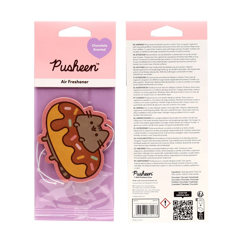 PUSHEEN - Donut - Car Air Freshener - Chocolat