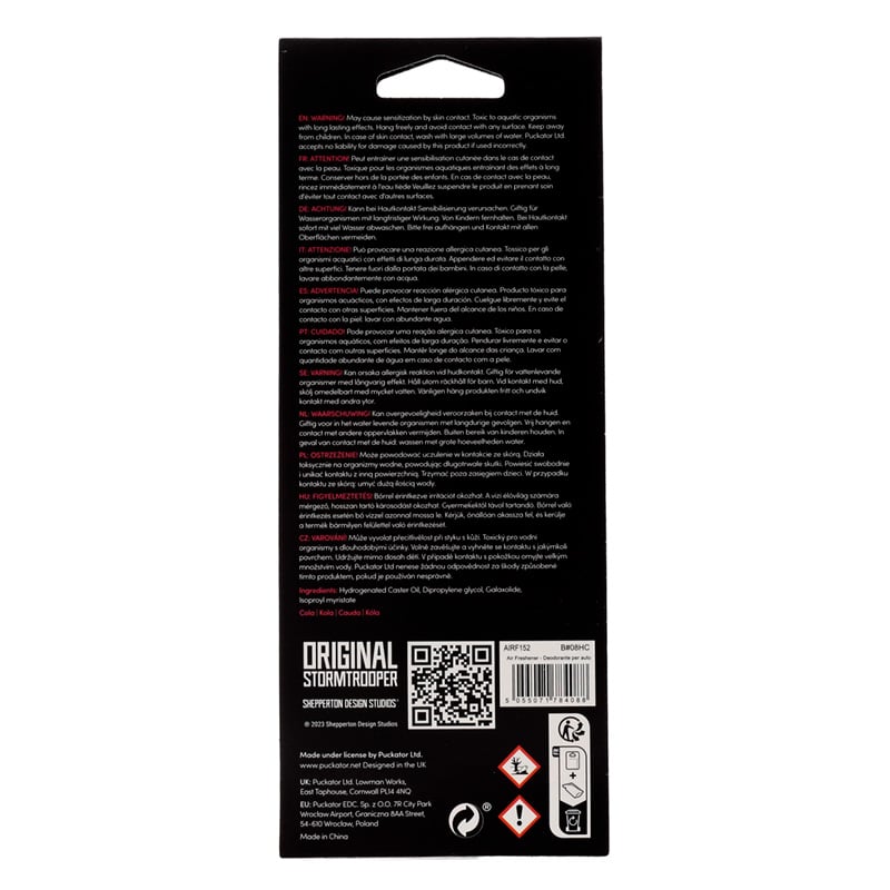 STAR WARS - Stormtrooper - Car Air Freshener - Cola