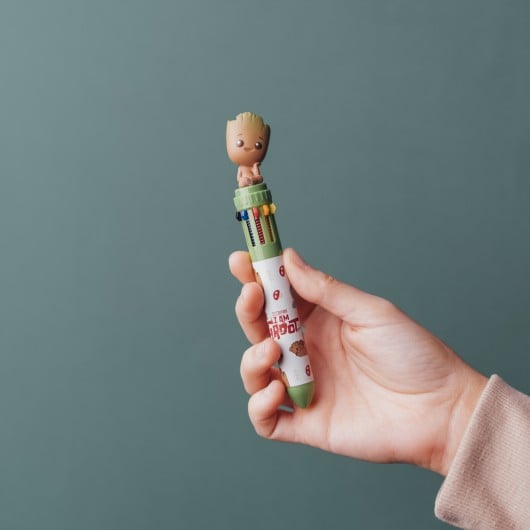 GROOT - Stylo-Bille 10 couleurs 3D