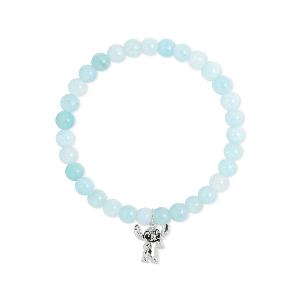 STITCH - Bracelet de Perles Bleues + Pendentif Stitch