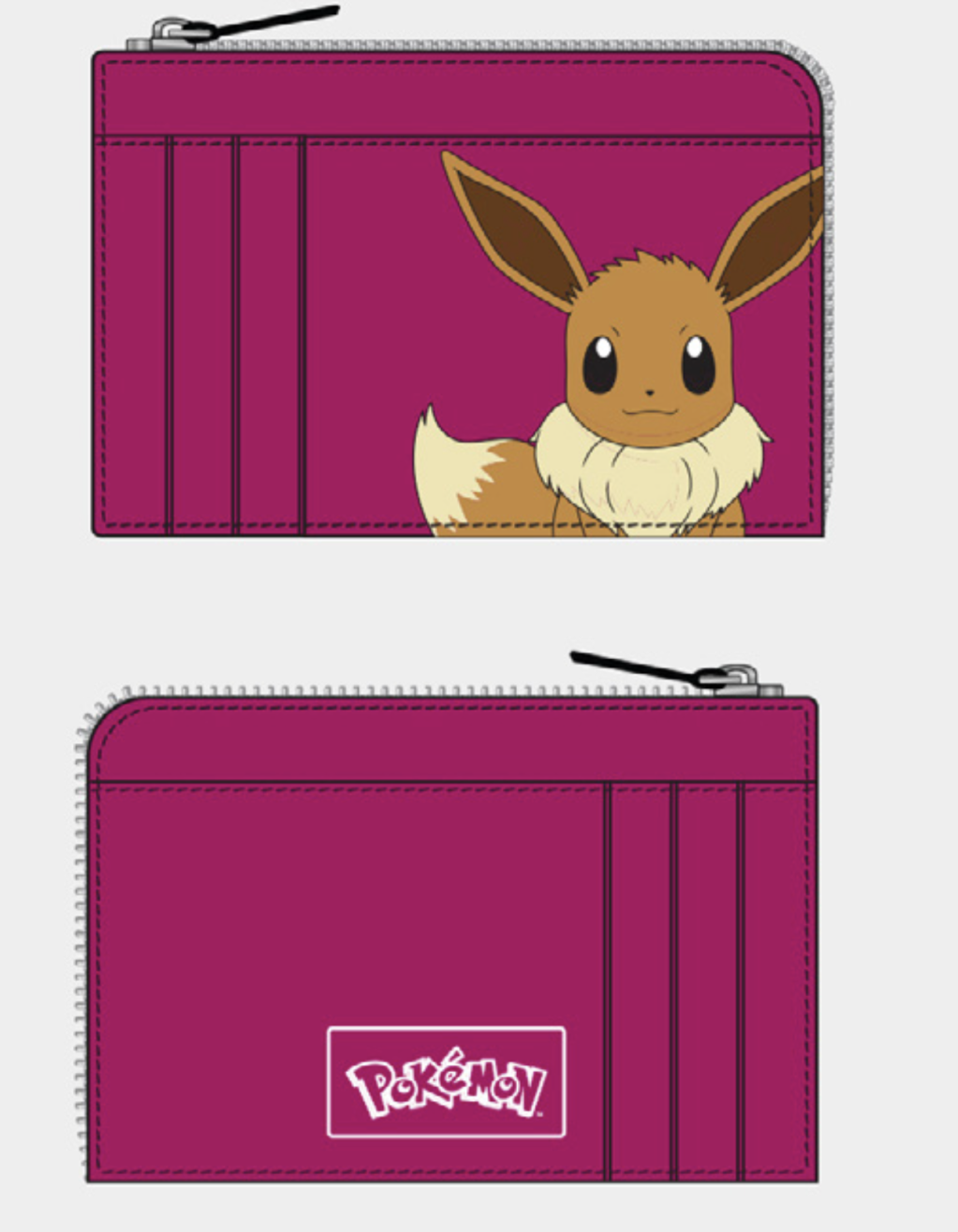 POKEMON - Eevee - Fushia Card Holder