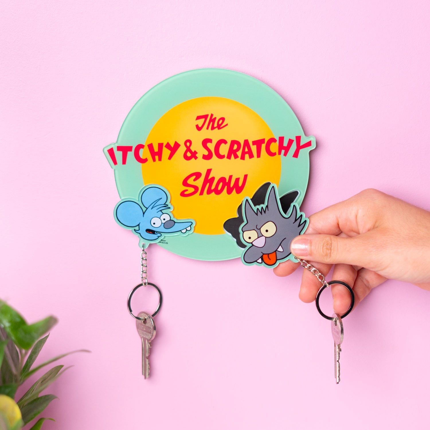 THE SIMPSONS - Wall Key Holder with 2 Keyrings