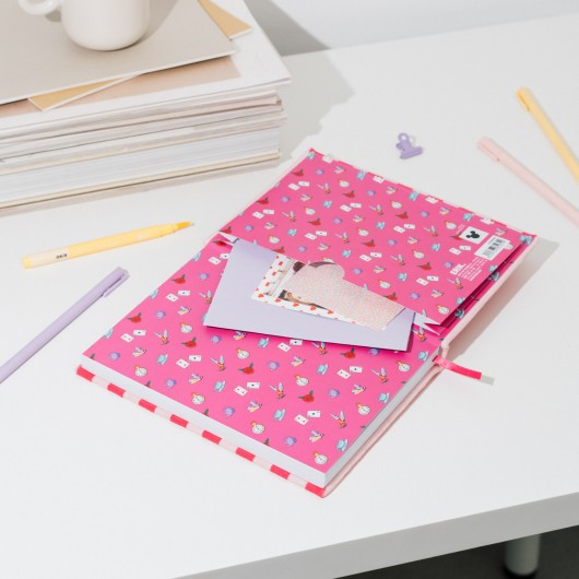 ALICE - Chat du Cheshire - Notebook Pelucheux Premium - Format A5