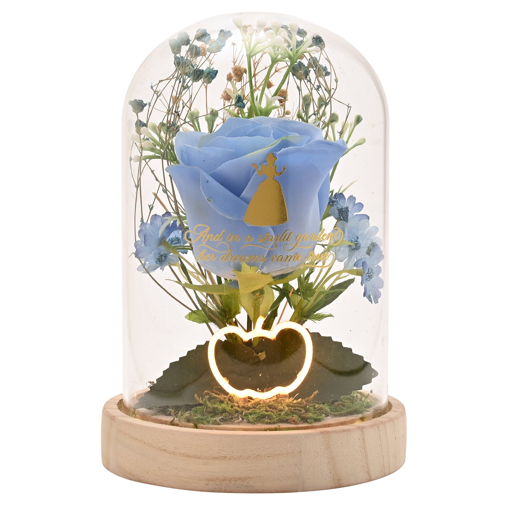 DISNEY PRINCESS - Cinderella - Floral Cloche with a Neon Light