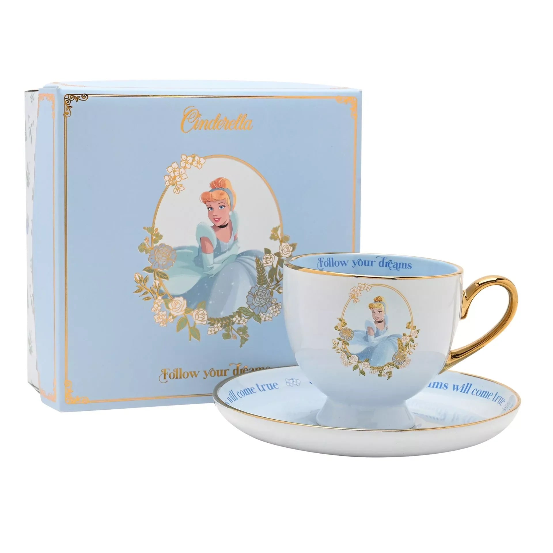 DISNEY PRINCESS - Cinderella - Tea Cup + Saucer 7oz