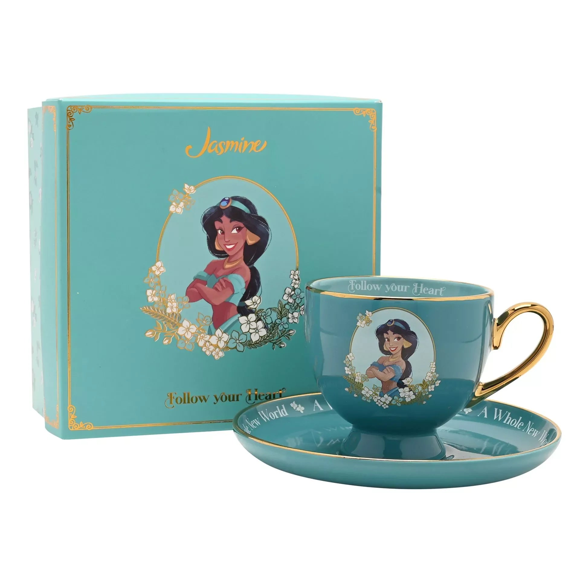 DISNEY PRINCESS - Jasmine - Tea Cup + Saucer 7oz