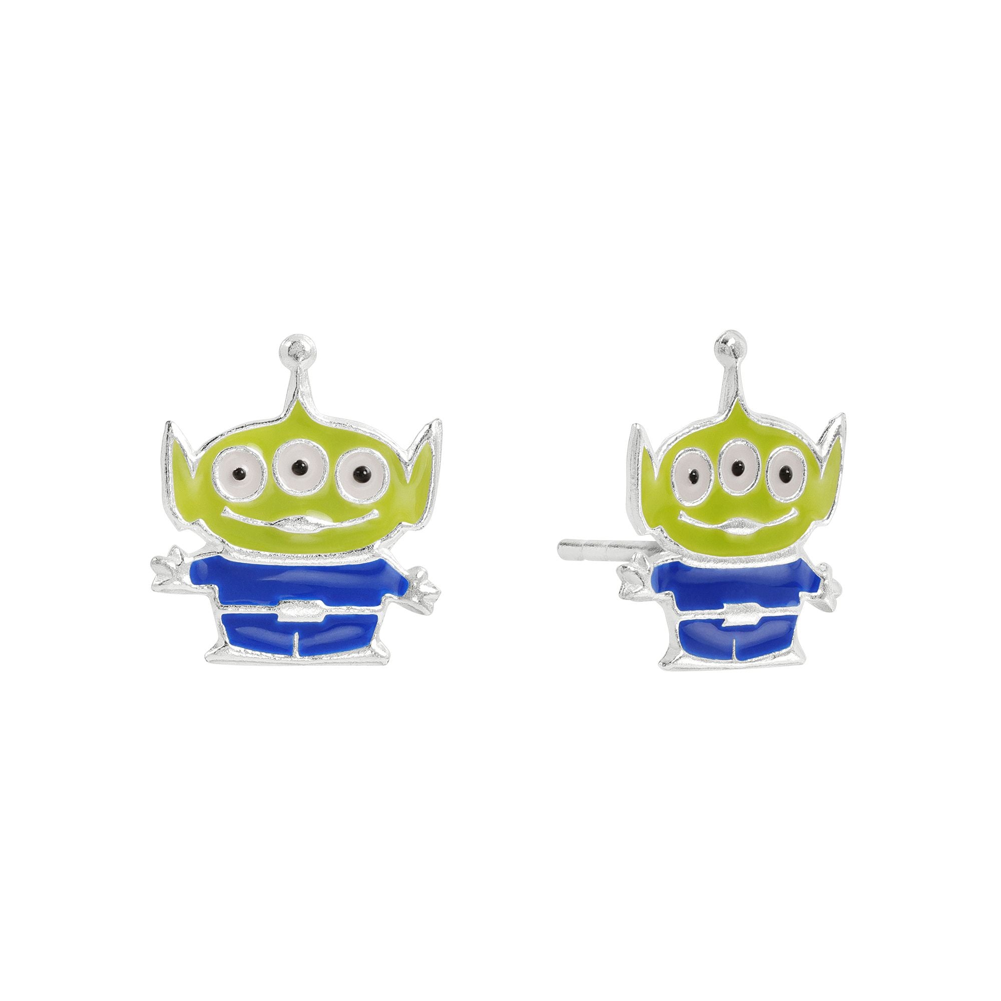 TOY STORY - Alien - 1 Pair of Sterling Silver Studs Earrings