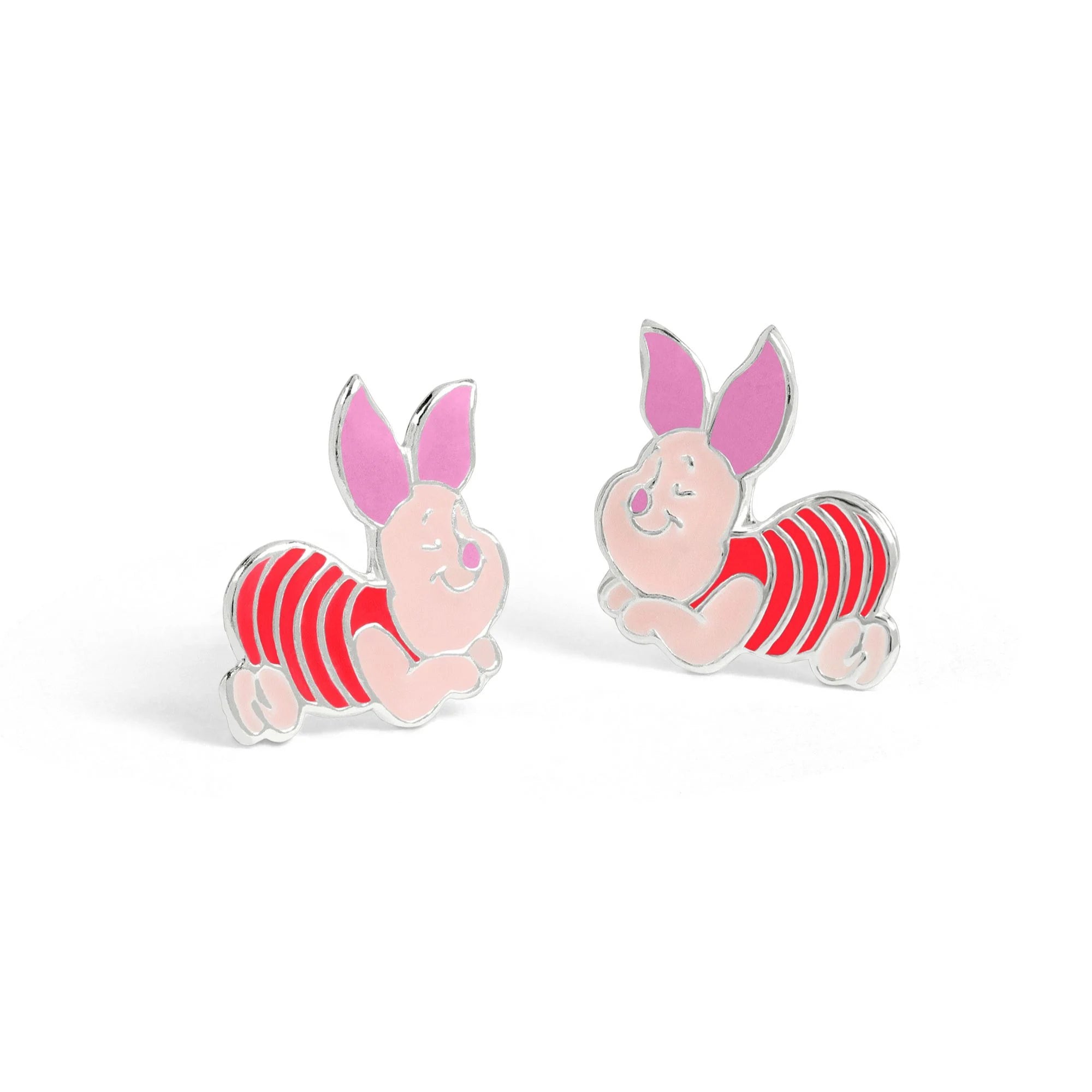 WINNIE THE POOH - Piglet - 1 Pair of Sterling Silver Studs Earrings