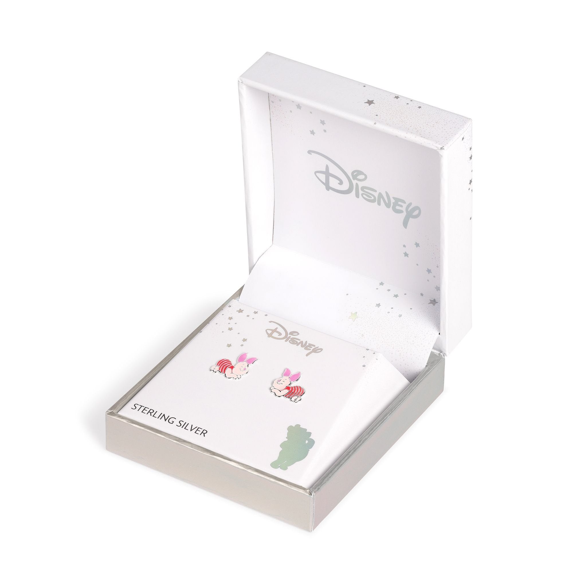 WINNIE THE POOH - Piglet - 1 Pair of Sterling Silver Studs Earrings