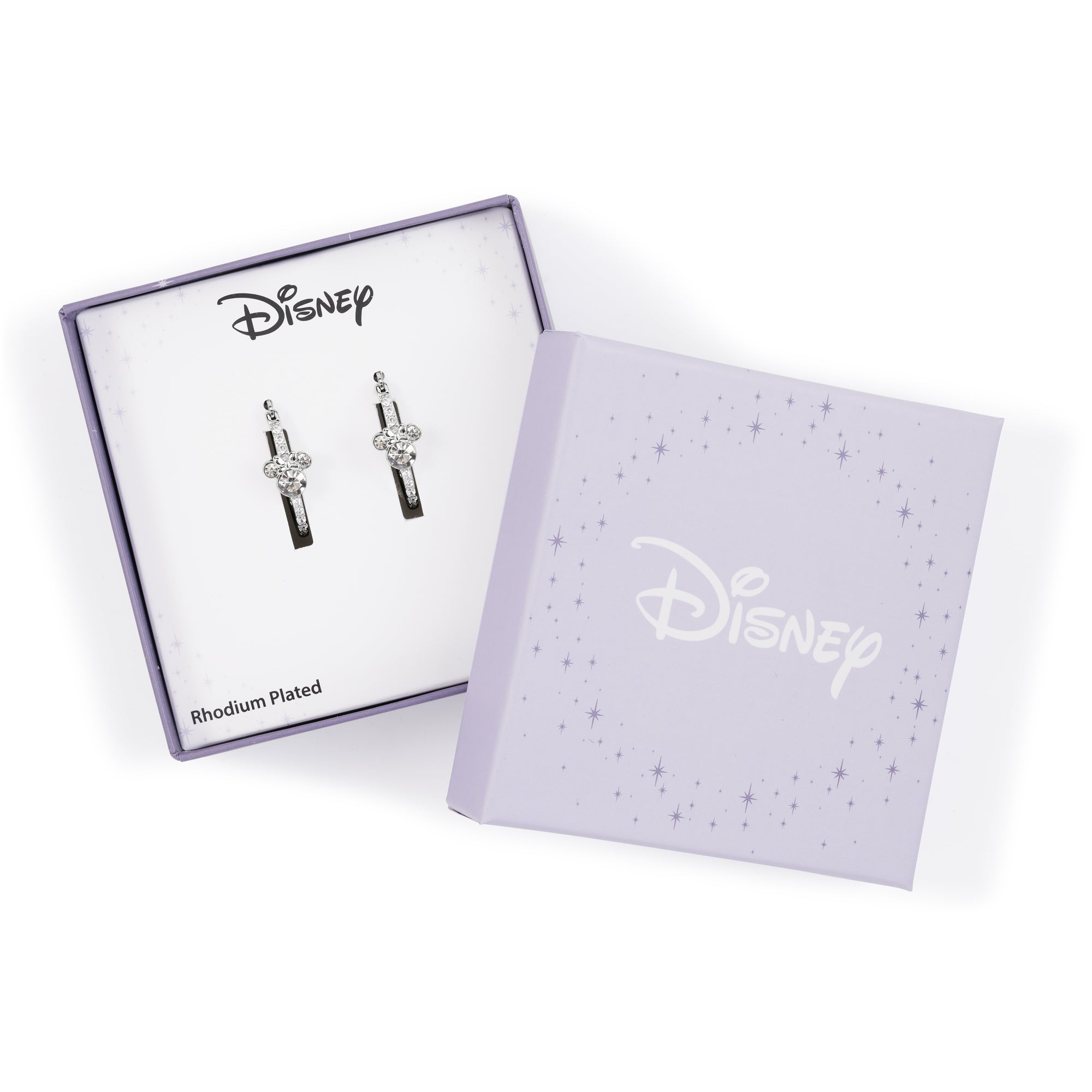 MINNIE - Silver Plated Stone Set Hoop Earrings