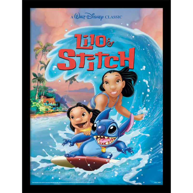 LILO & STITCH - Surf - 3D Lenticular Poster 26x20cm