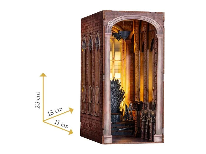 GAME OF THRONES - BOOK NOOK KIT - Iron Throne - 91pc + LED Light