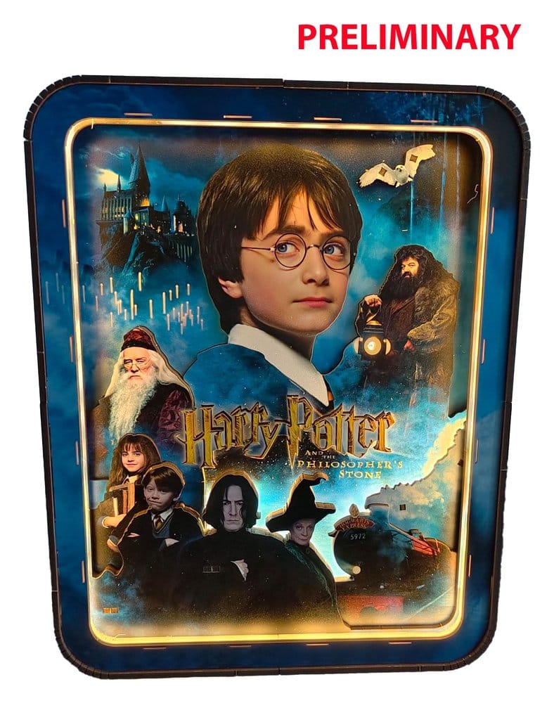 HARRY POTTER - Wall Frame - The Philosopher Stone - xxpc + LED Light