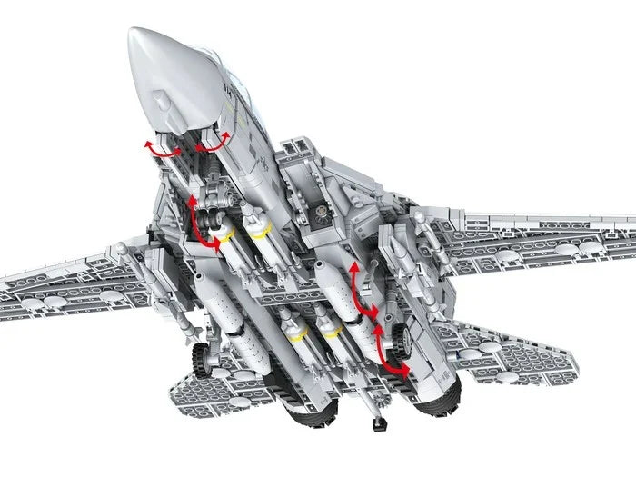 TOP GUN - Maverick's F-14A Tomcat - Brick System 2687pcs