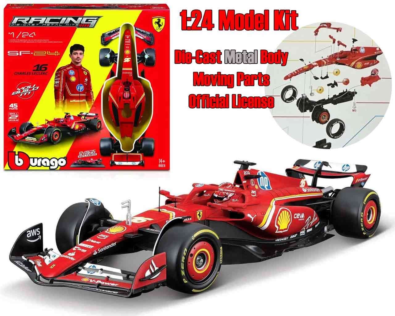 FORMULA 1 - F1 Ferrari Sf-24 - N.16 Charles Leclerc - Model Kit 1/24