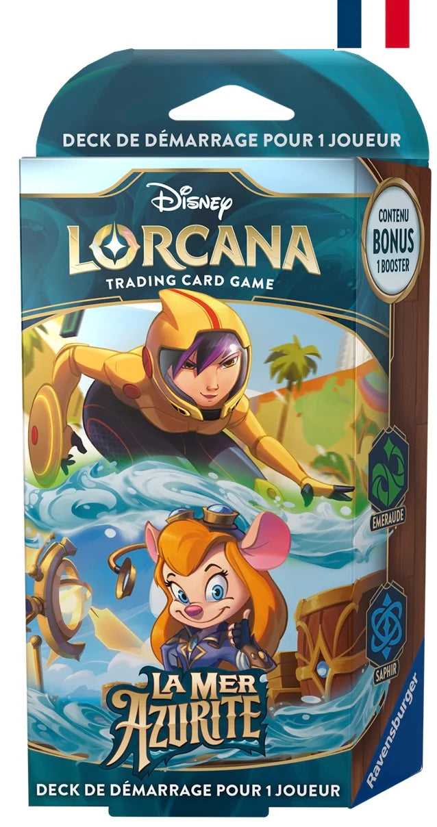 DISNEY - Lorcana - Trading Cards Starters Emer/Saphir Chapter 6 - FR